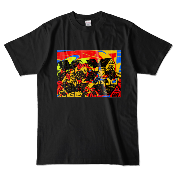 カラーTシャツ - L - ブラック (濃色)