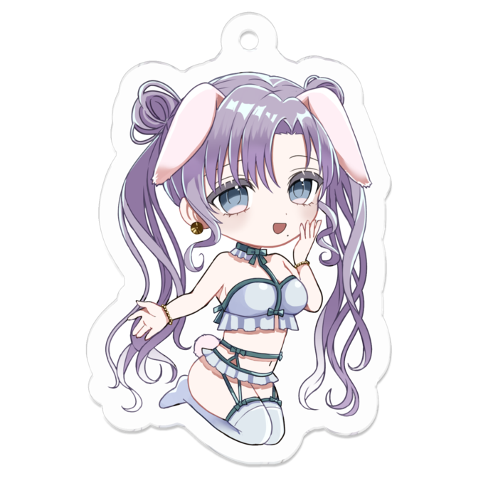 アクリルキーホルダー（コーティング） - 50 x 50 (mm)