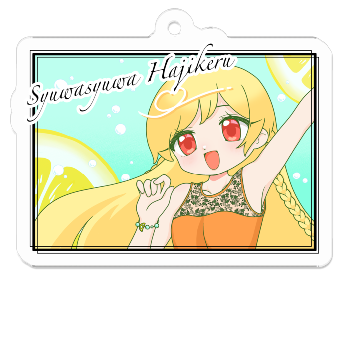 アクリルキーホルダー（コーティング） - 50 x 50 (mm)