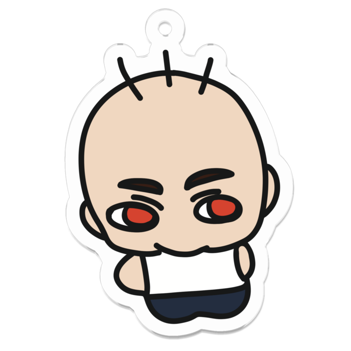 【イケ・ルンルン】アクリルキーホルダー - 50 x 50 (mm)