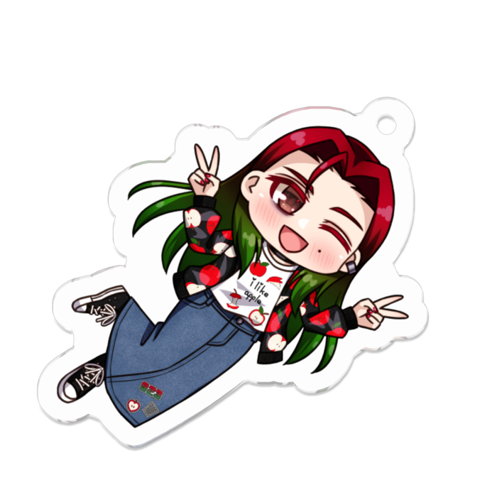 アクリルキーホルダー（コーティング） - 50 x 50 (mm)