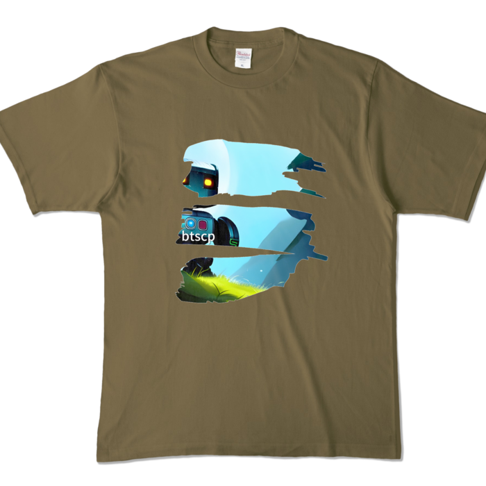 カラーTシャツ - XL - オリーブ (濃色)