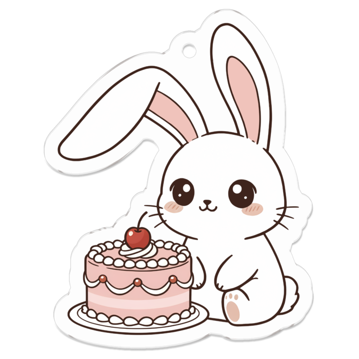 アクリルキーホルダー - 50 x 50 (mm)