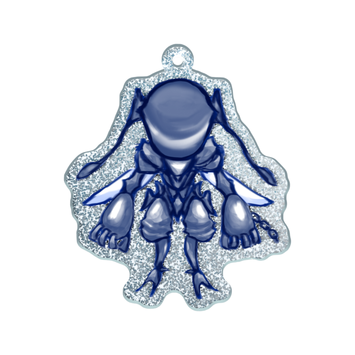 ラメアクリルキーホルダー - 50 × 50mm