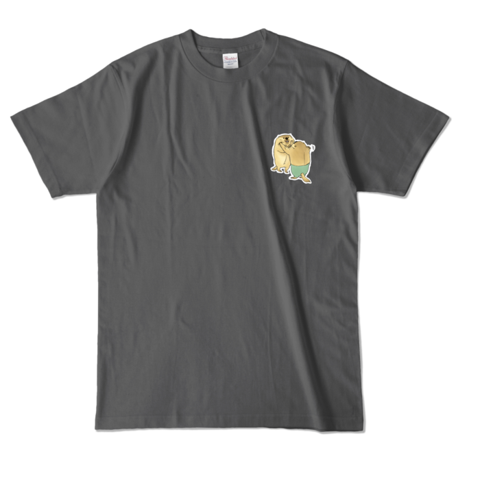 カラーTシャツ - L - チャコール (濃色)