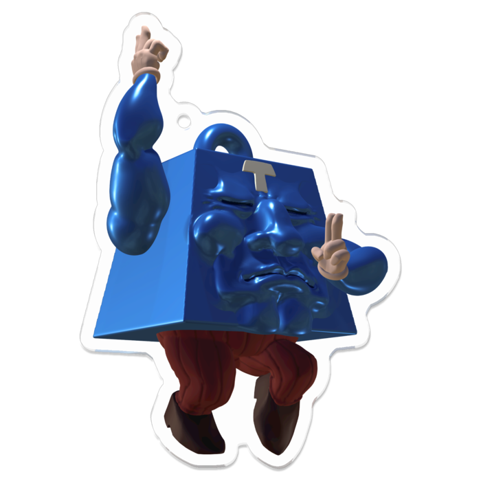 アクリルキーホルダー - 70 x 70 (mm)