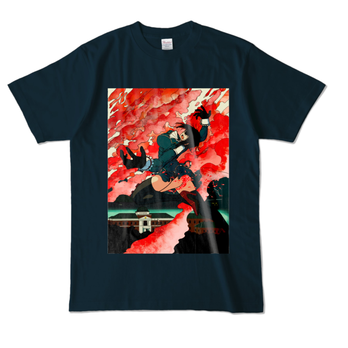 カラーTシャツ - L - ネイビー (濃色)