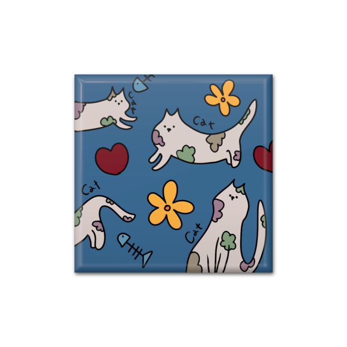 缶バッジ - 四角形40mm