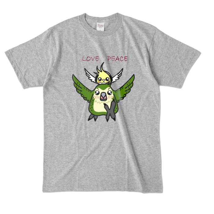 カラーTシャツ - L - 杢グレー (濃色)