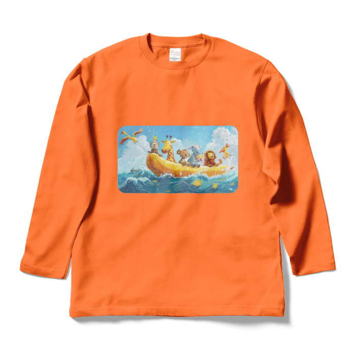 ロングスリーブTシャツ - L - オレンジ