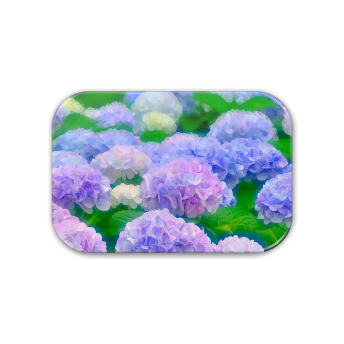 缶バッジ - 角丸 76x51mm水彩風