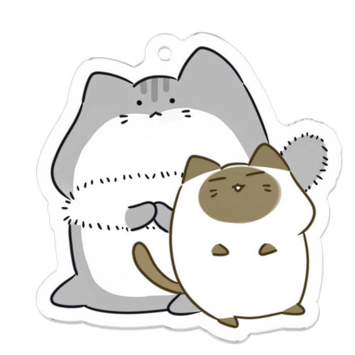 アクリルキーホルダー - 50 x 50 (mm)