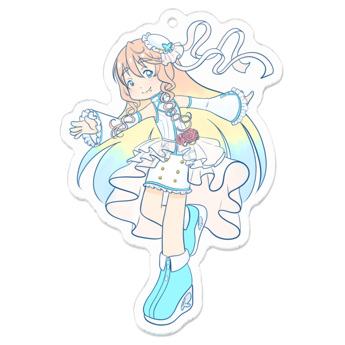 アクリルキーホルダー（コーティング） - 70 x 70 (mm)