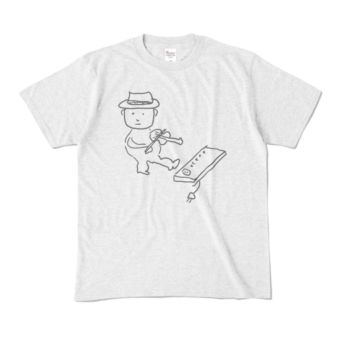 Tシャツ - M - アッシュ (淡色)-キャラ大