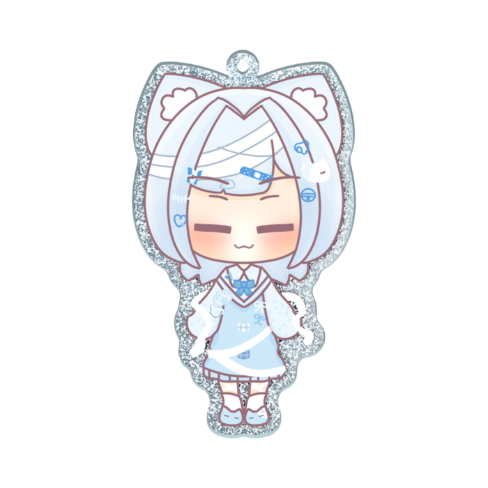 ラメアクリルキーホルダー - 70 × 70mm