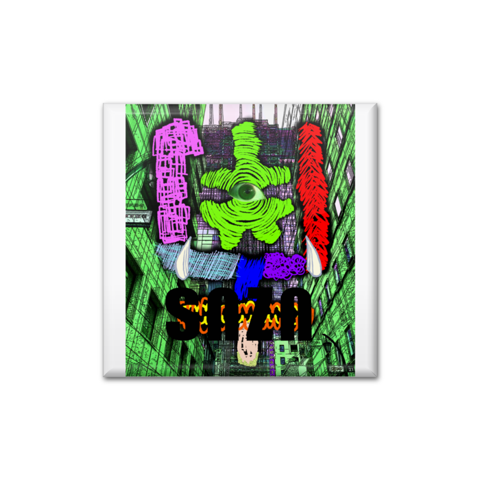 缶バッジ - 四角形40mm