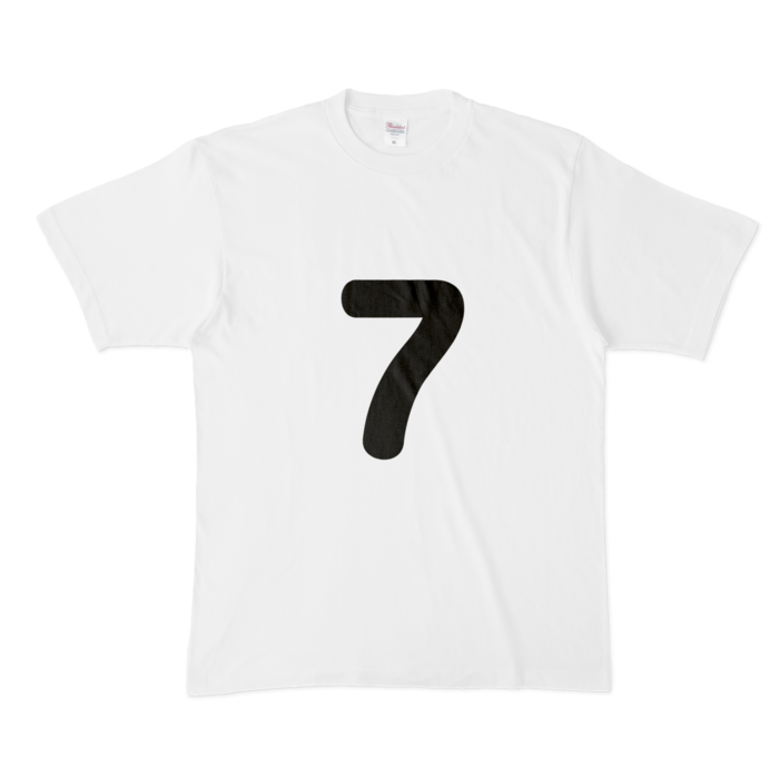 「7」Tシャツ - XL - 白