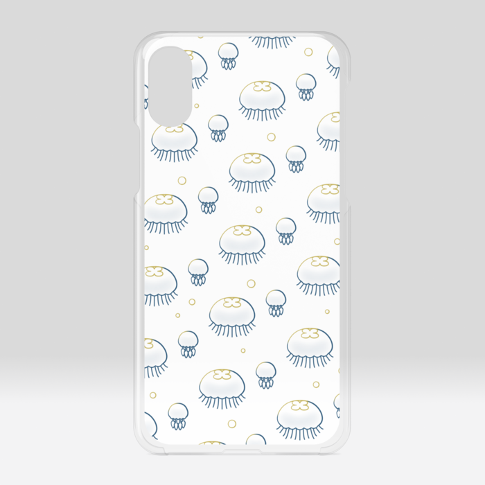 クリアiPhoneケース 白色 iPhone X / XS