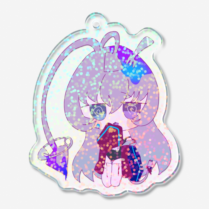 ホログラムアクリルキーホルダー - 50 × 50mm