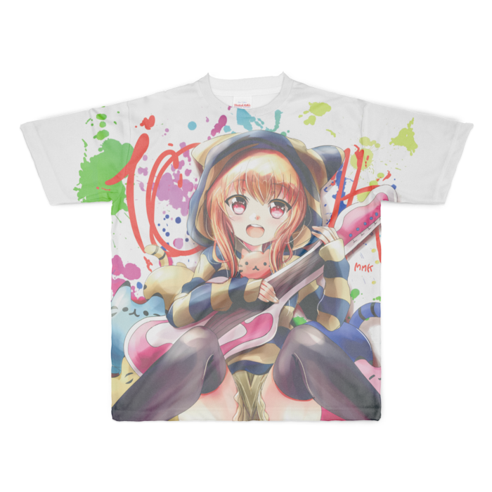 フルグラフィックTシャツ - XL - 正面印刷のみ