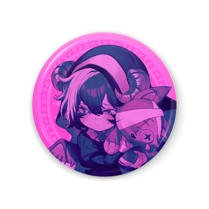 ぴえんピンク缶ミラー - 56mm