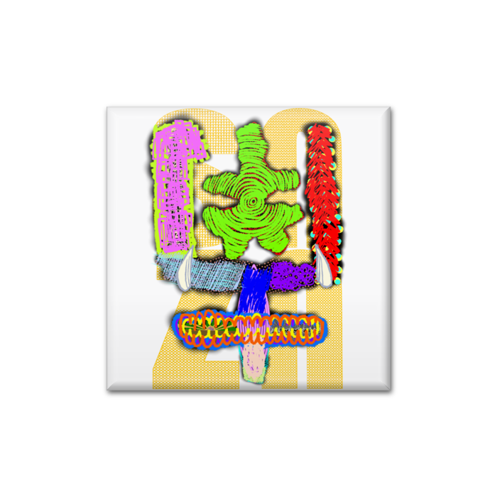 缶バッジ - 四角形40mm