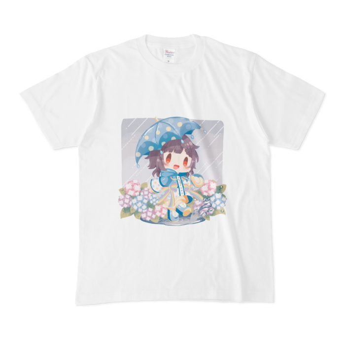 Tシャツ - M - 白(雨の日)
