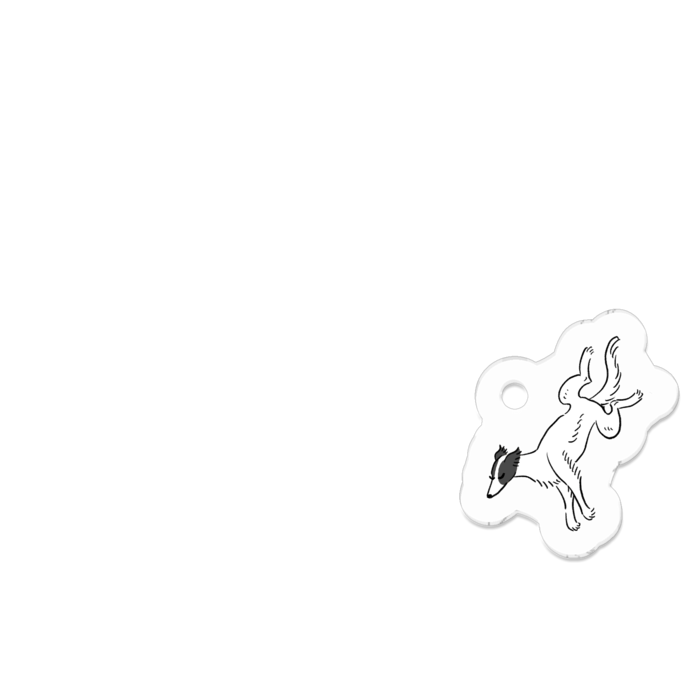 アクリルキーホルダー（コーティング） - 50 x 50 (mm)