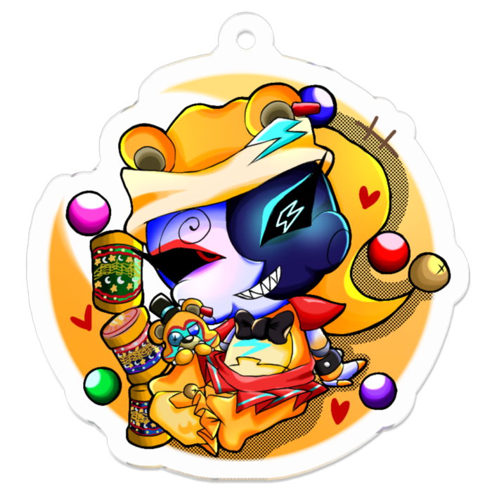 アクリルキーホルダー（コーティング） - 50 x 50 (mm)