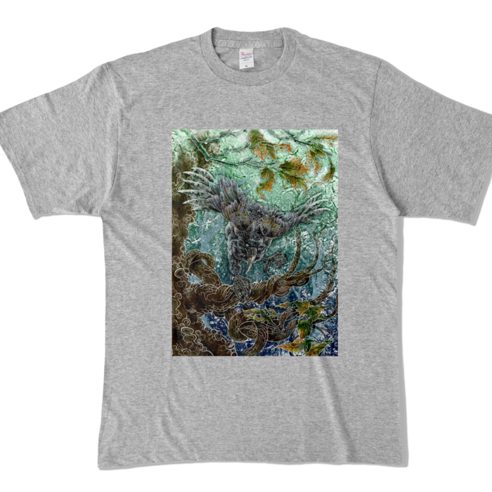 カラーTシャツ - XL - 杢グレー (濃色)