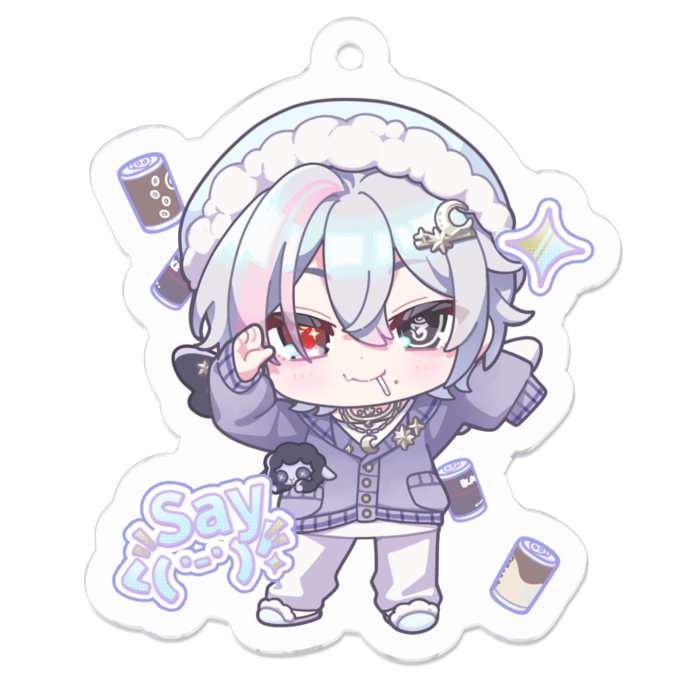 アクリルキーホルダー - 50 x 50 (mm)