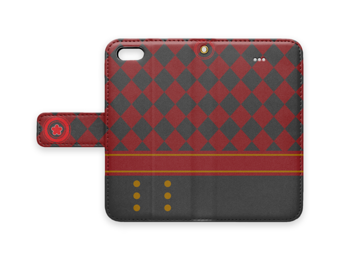 手帳型iPhoneケース - iPhone5 - ストラップ穴 あり