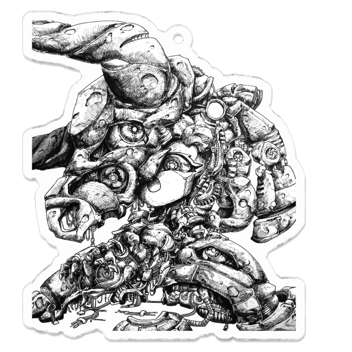 アクリルキーホルダー - 70 x 70 (mm)