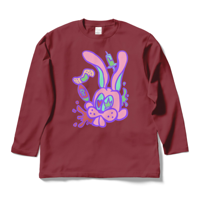 ロングスリーブTシャツ - L - バーガンディ