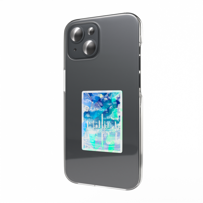 ホログラムスマホステッカー - 縦