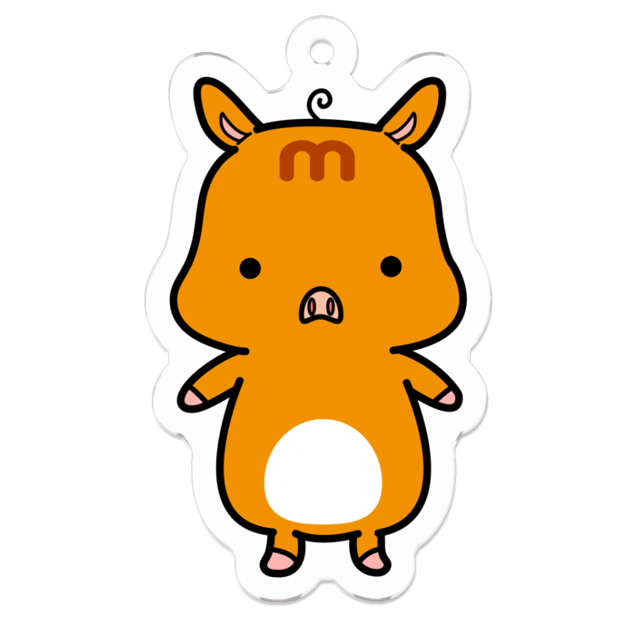 アクリルキーホルダー(コーティング) - 50 x 50 (mm)