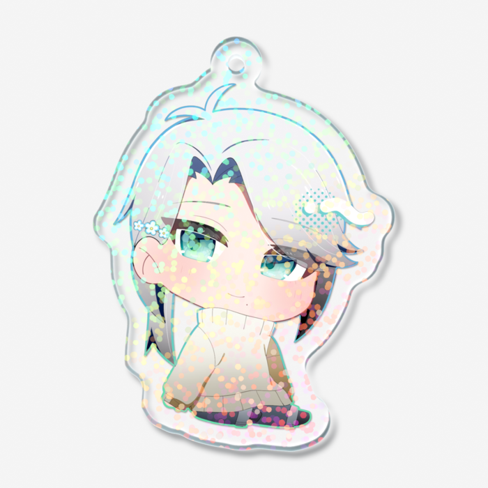 ホログラムアクリルキーホルダー - 50 × 50mm