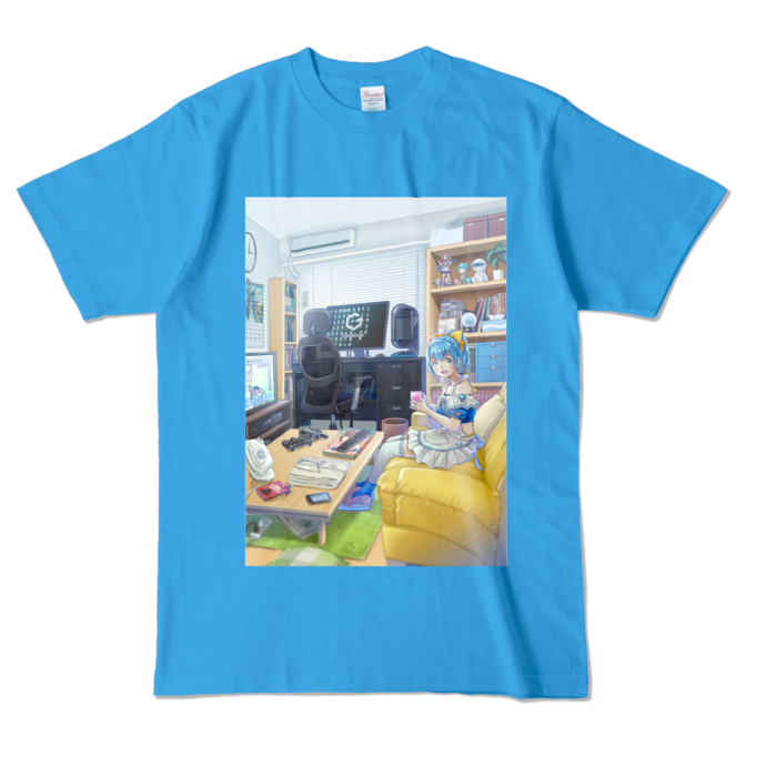 カラーTシャツ - L - ターコイズ (濃色)