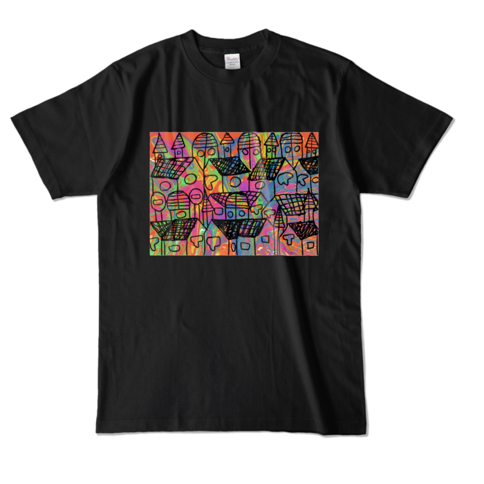 カラーTシャツ - L - ブラック (濃色)