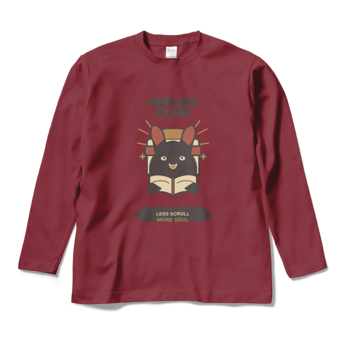 ロングスリーブTシャツ - M - バーガンディ
