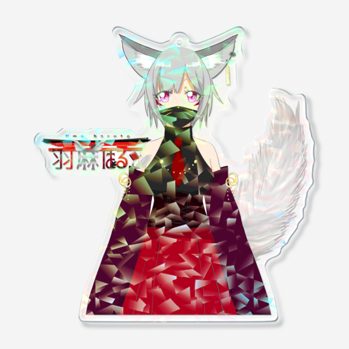 ホログラムアクリルキーホルダー - 100 × 100mm