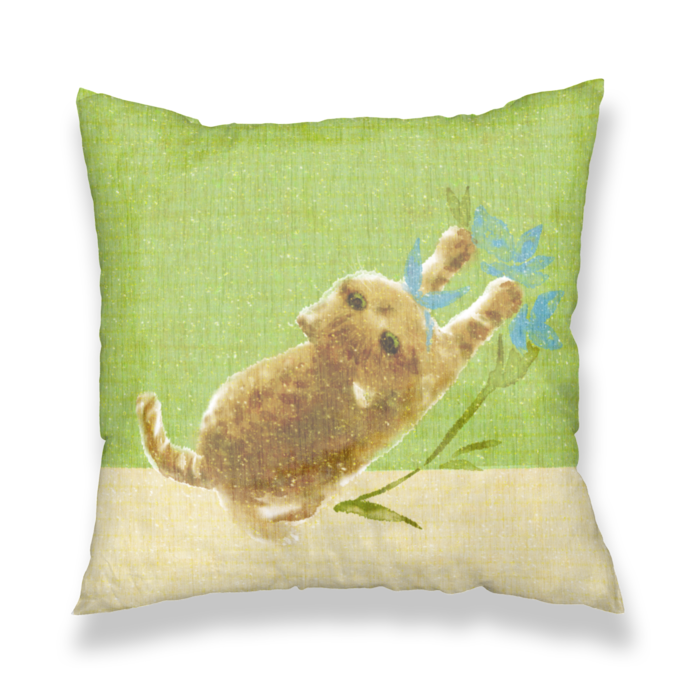 クッションカバー緑 - 450x450(mm)