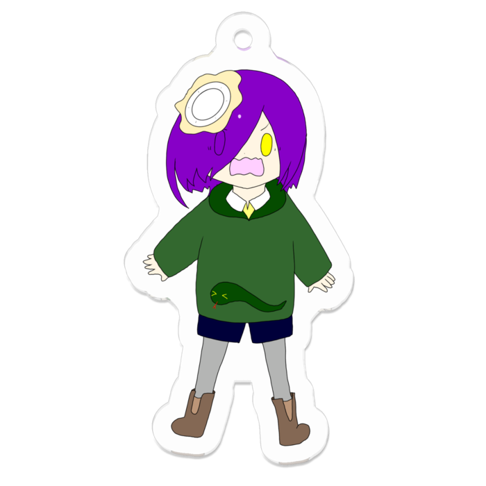 アクリルキーホルダー - 50 x 50 (mm)