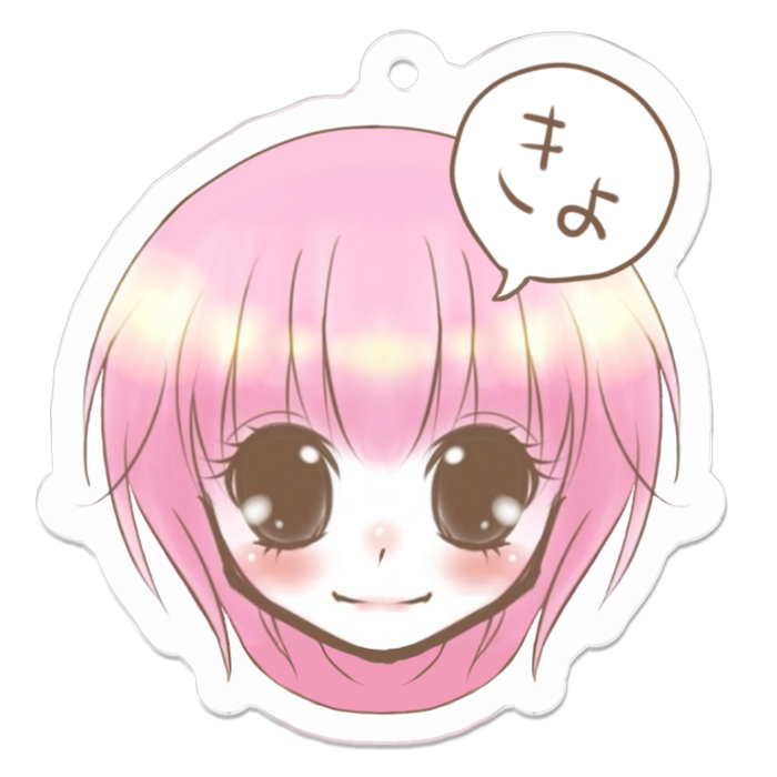 【ふきだしver】アクリルキーホルダー - 50 x 50 (mm)