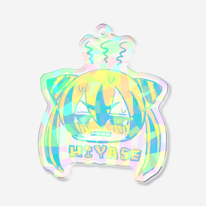 ホログラムアクリルキーホルダー - 70 × 70mm(1)