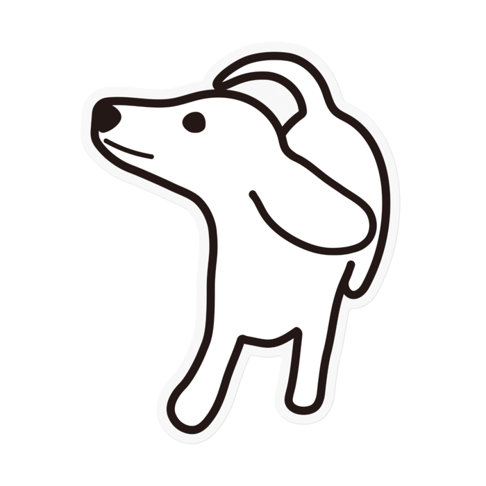 ステッカー - 100 x 100 (mm)