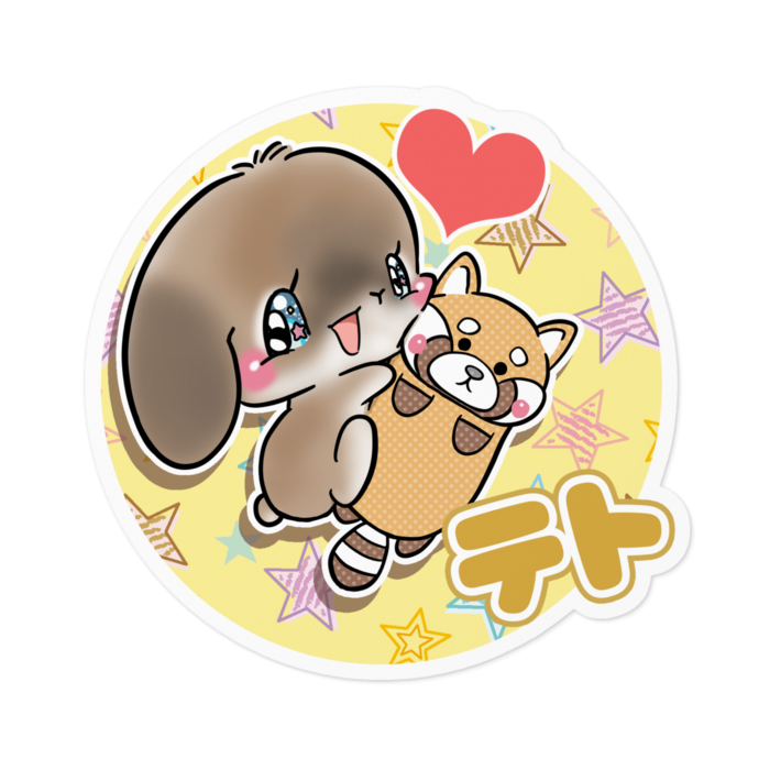 ステッカー - 100 x 100 (mm)