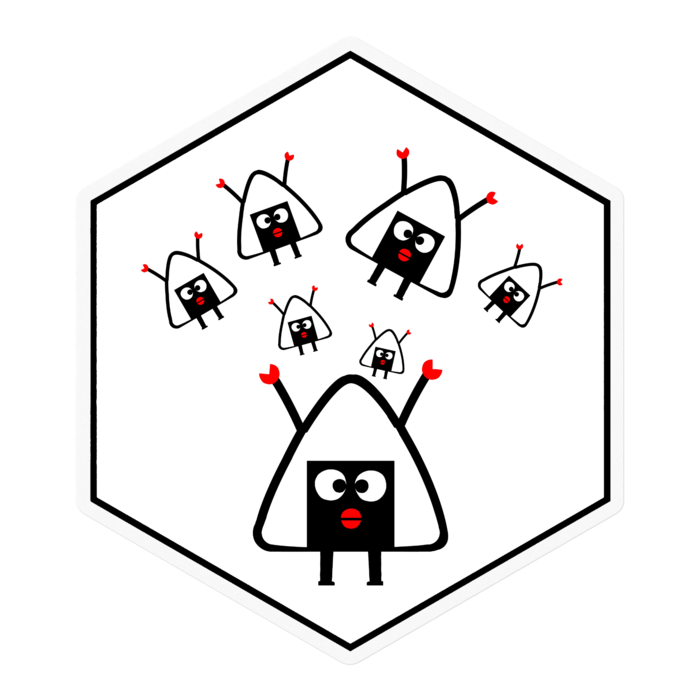 ステッカー - 100 x 100 (mm)