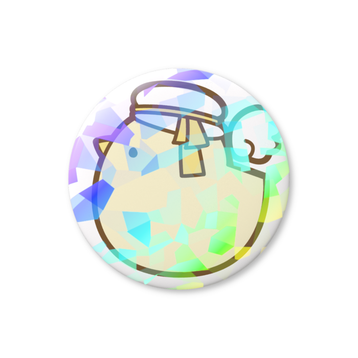 ホログラム缶バッジ(56mm - クリスタル)