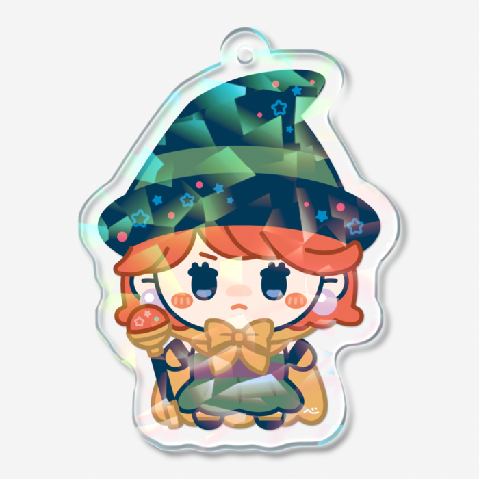 ホログラムアクリルキーホルダー - 50 × 50mm